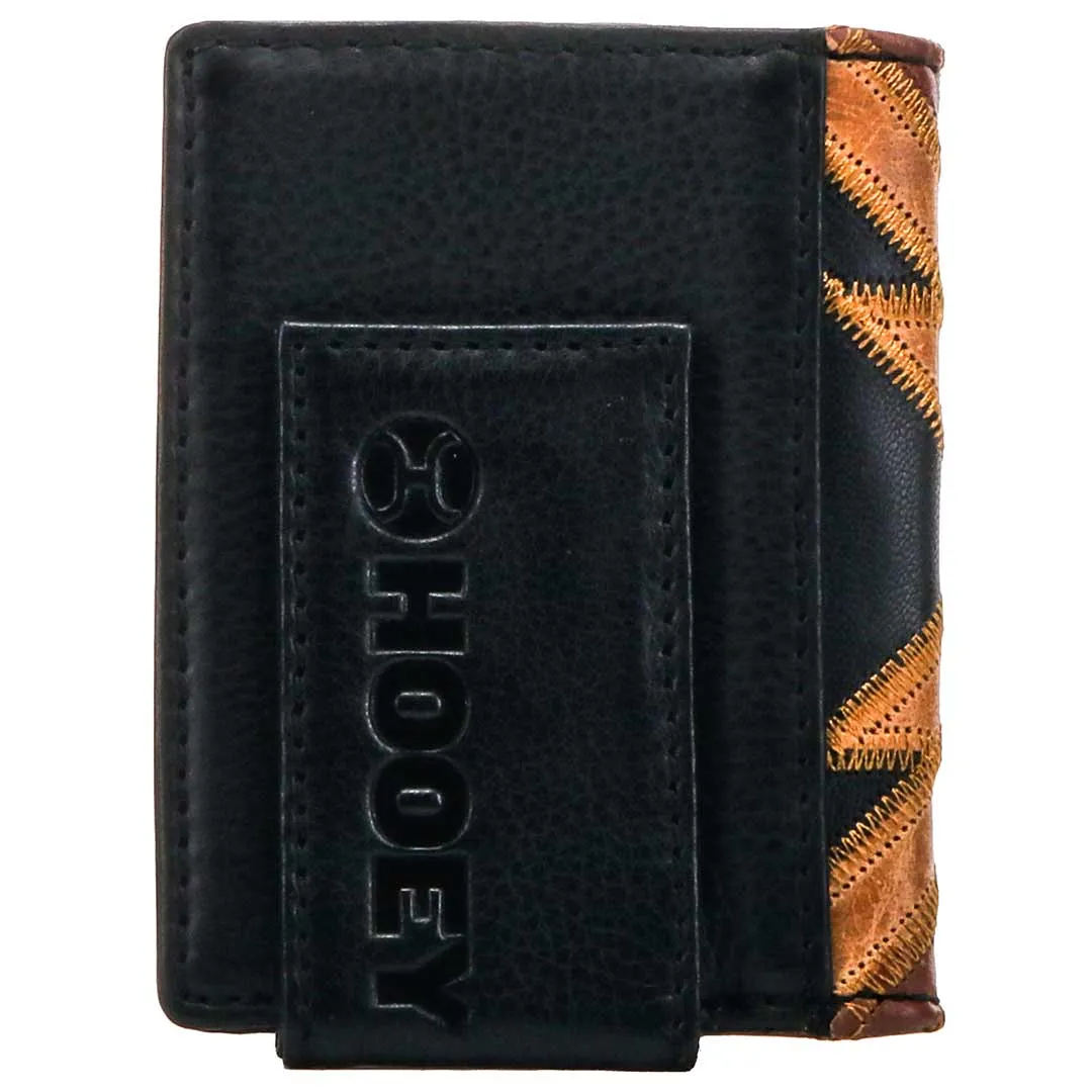 Hooey Men's Montezuma Patchwork Bifold Money Clip Wallet