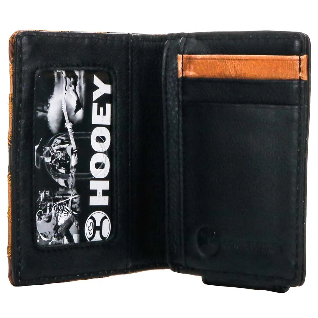 Hooey Men's Montezuma Patchwork Bifold Money Clip Wallet