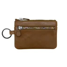 ili New York Toffee Metallic Zip Coin Purse