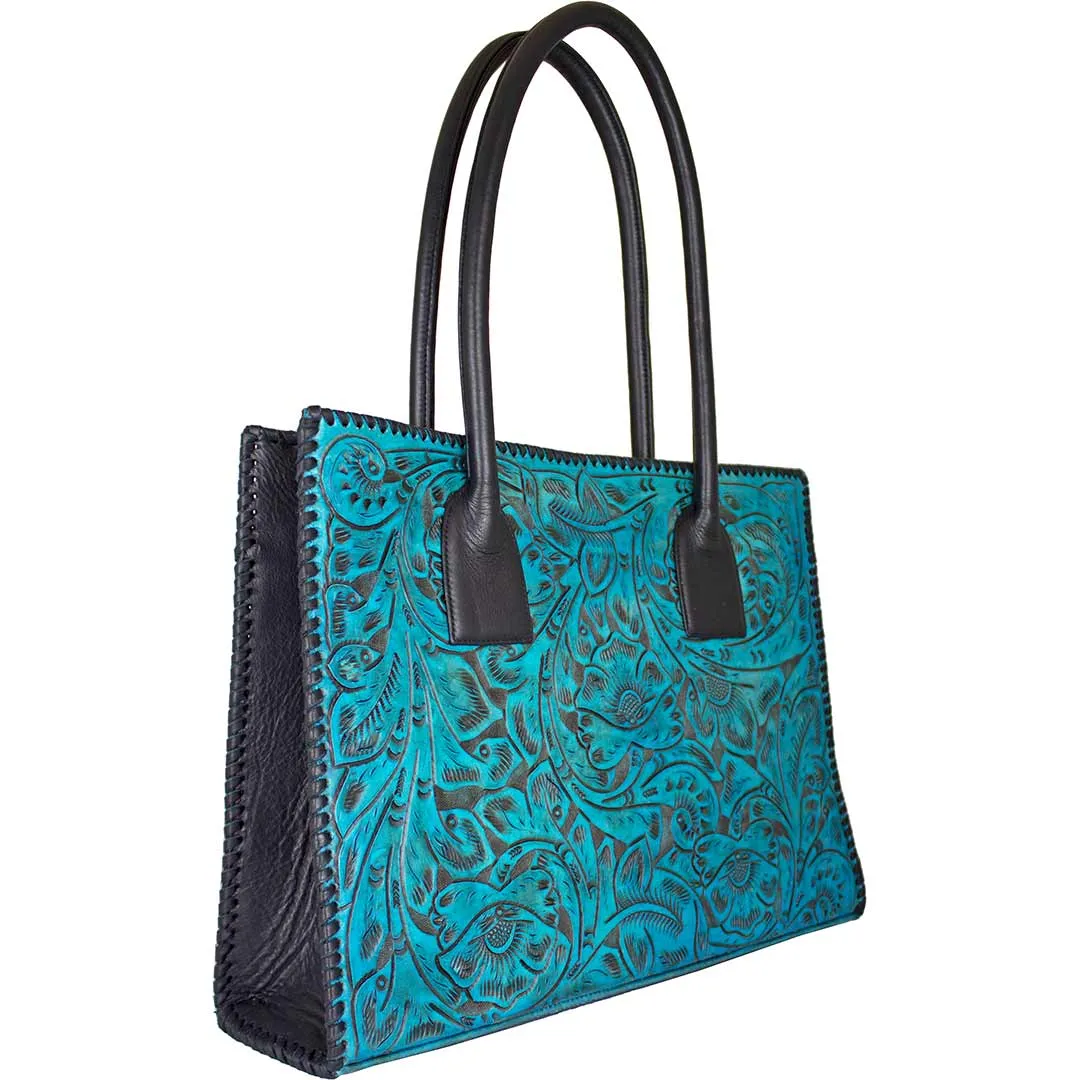 Juan Antonio Hand Tooled Leather Tote Bag