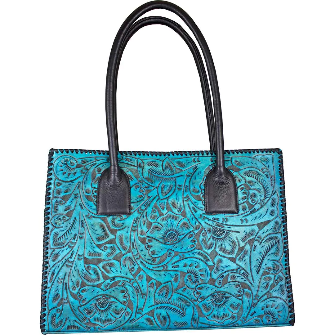 Juan Antonio Hand Tooled Leather Tote Bag