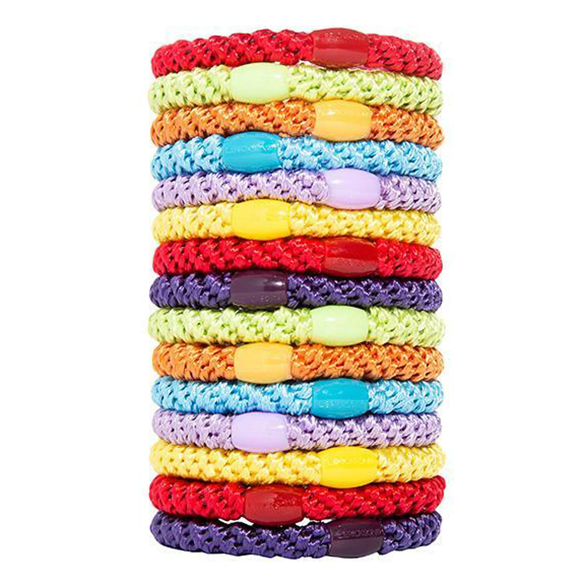 L. Erickson Grab and Go Pony Tube Hair Ties in Pride 15 Pack