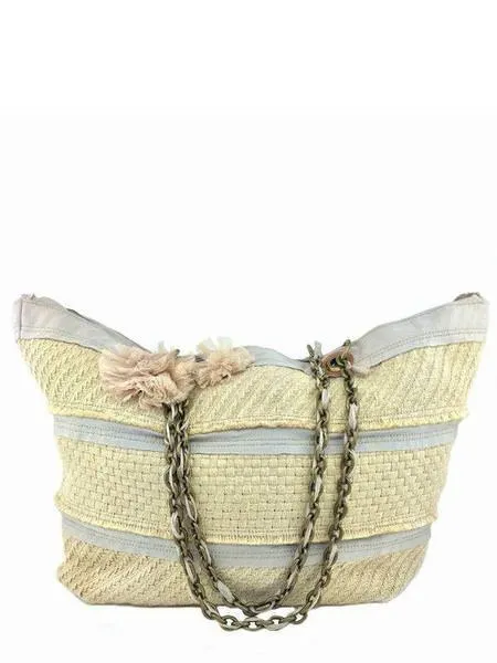 Lanvin Woven Jute Large Beach Tote Bag