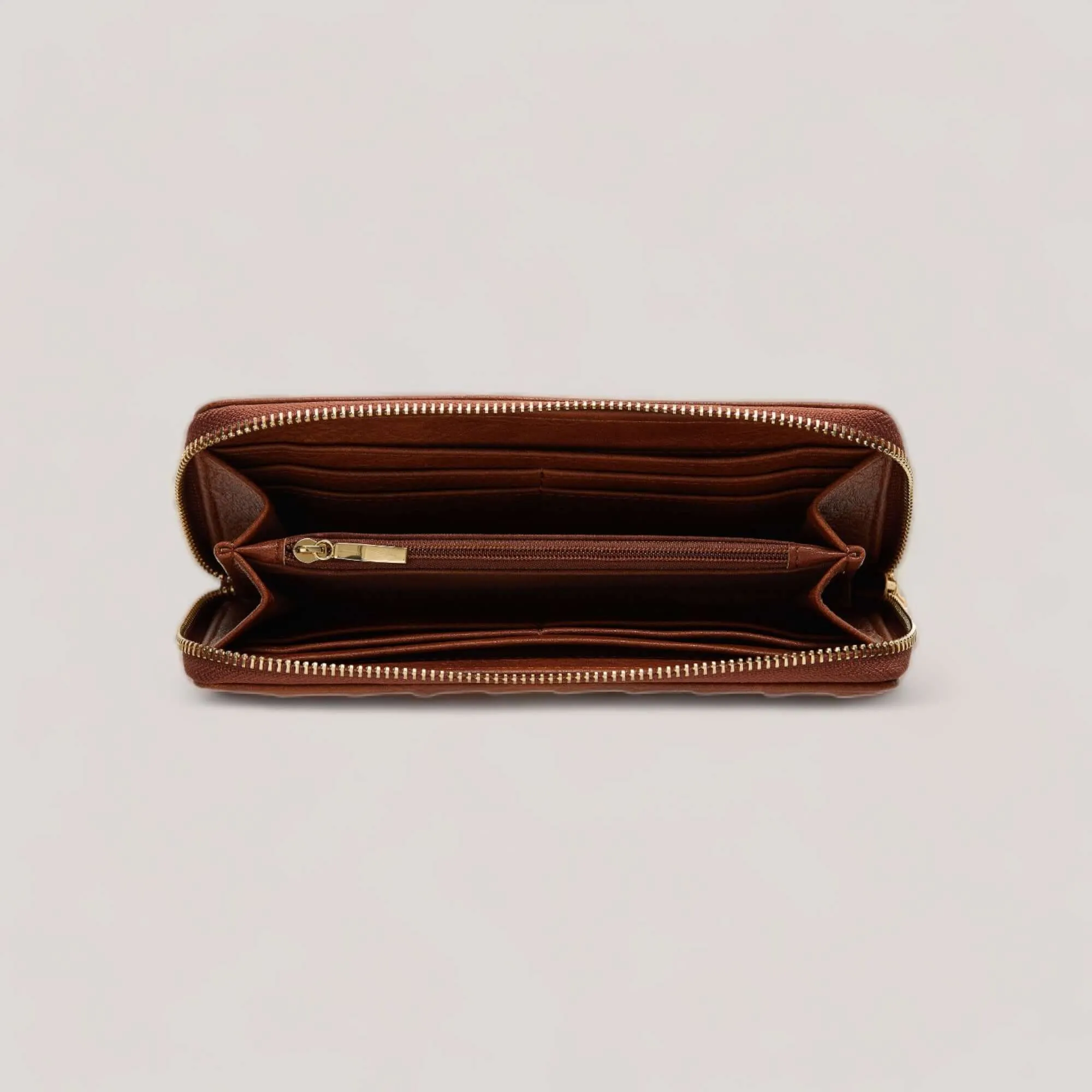 LIV | Cognac Woven Continental Wallet