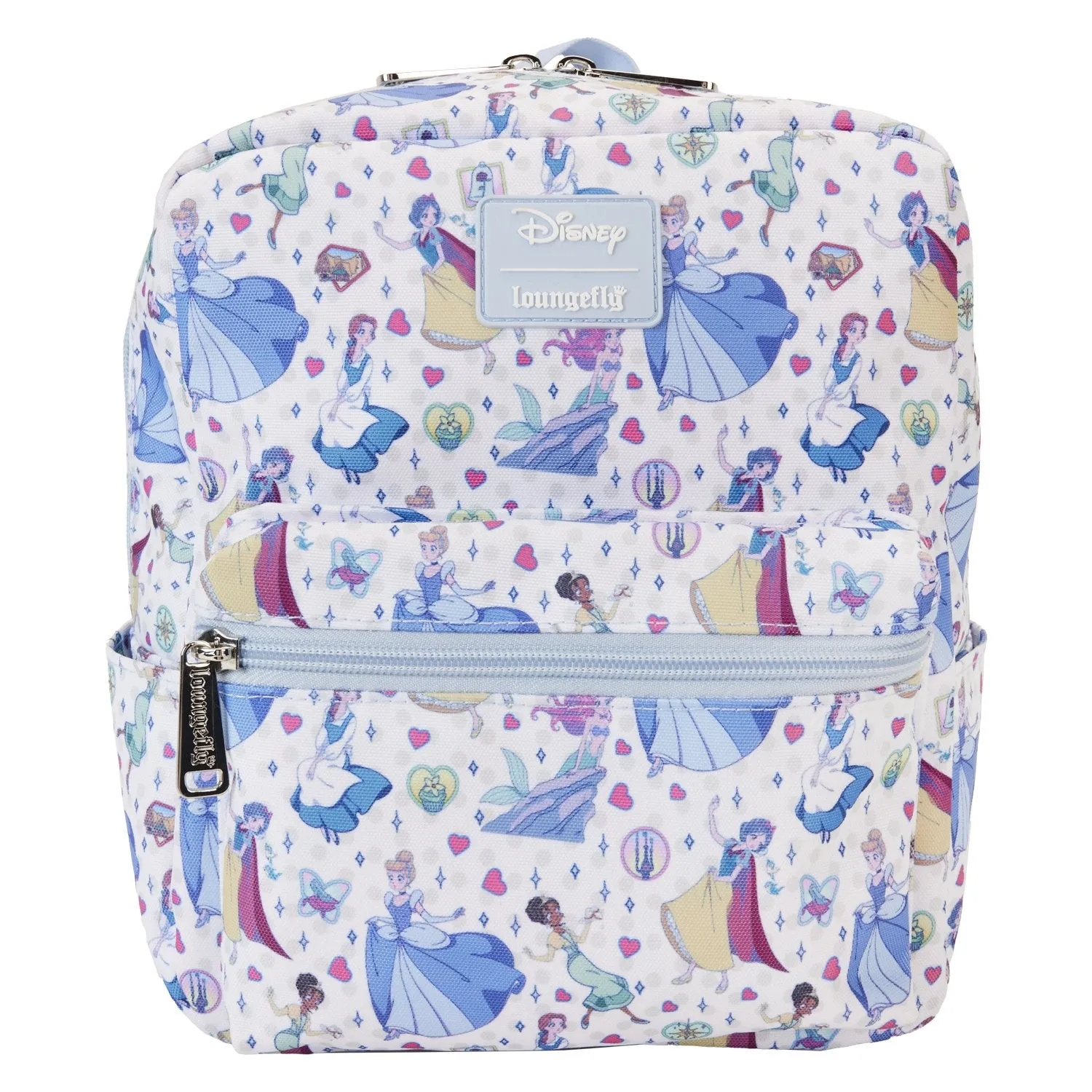 Loungefly Disney Princess Manga Style Allover Print Nylon Mini Backpack - Preorder