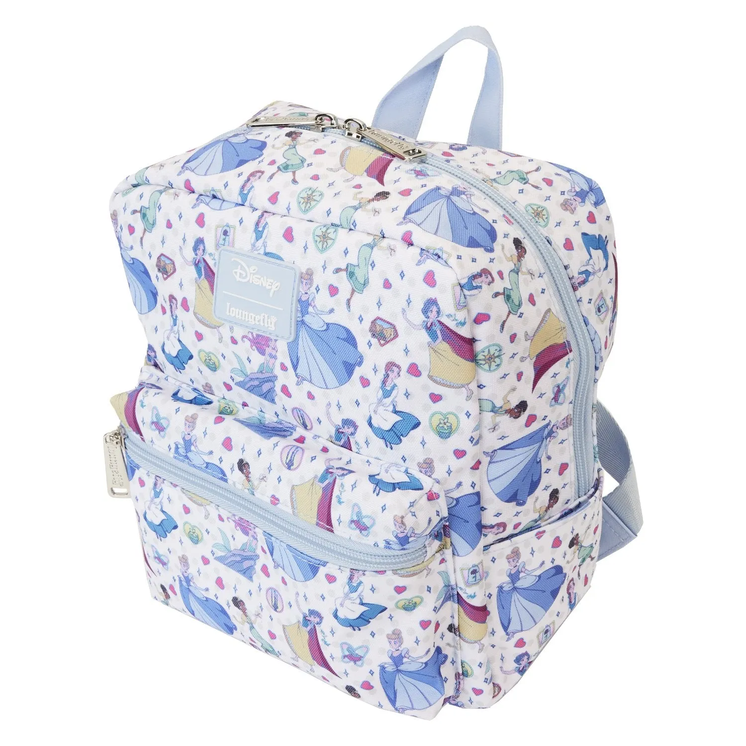 Loungefly Disney Princess Manga Style Allover Print Nylon Mini Backpack - Preorder