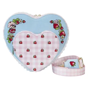 Loungefly Strawberry Shortcake Denim Heart Crossbody