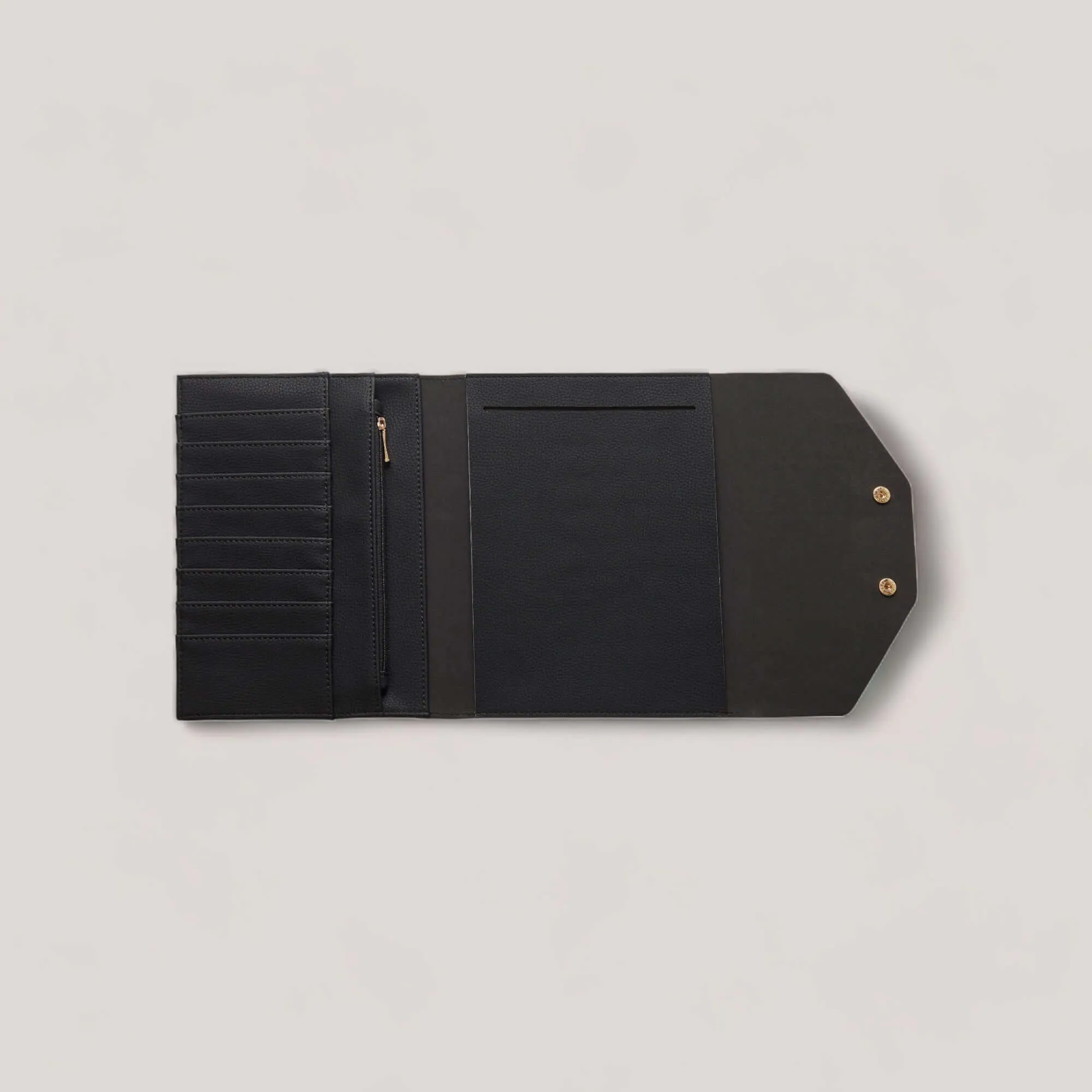 MARIE | Black Wallet Notebook Case