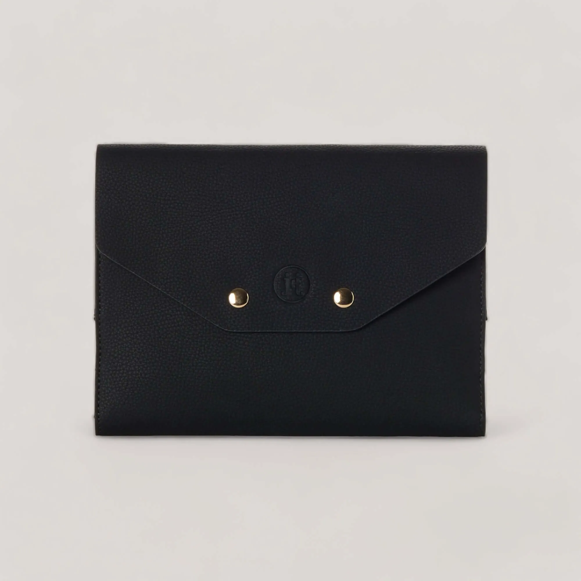 MARIE | Black Wallet Notebook Case