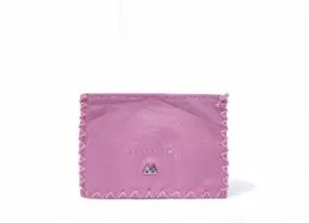 MARTE EGELE BUBBLE GUM PINK OZI CARDHOLDER with Brand’s Metal Logo