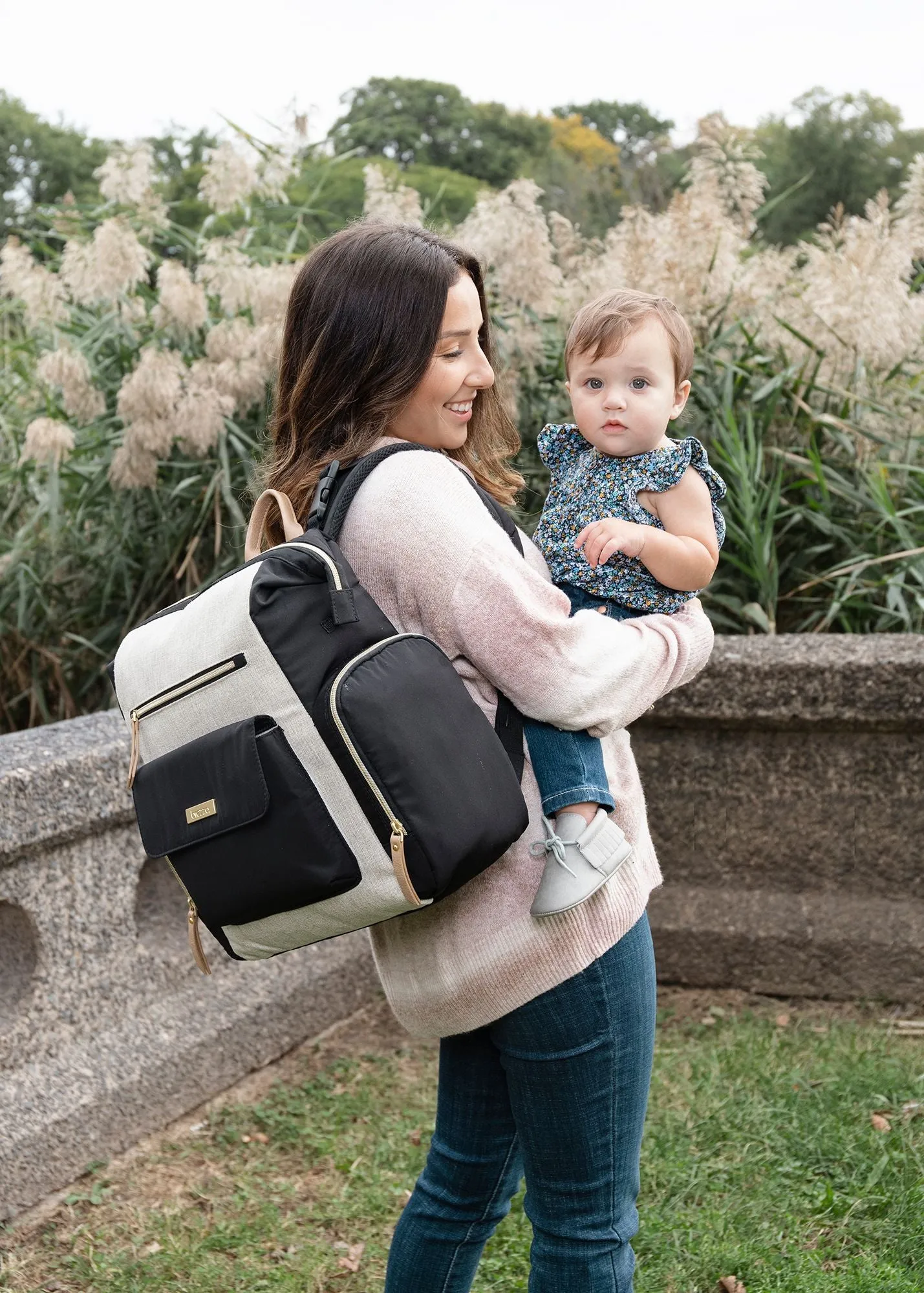 Martine Stylish Diaper Bag Backpack With Insulated Pocket