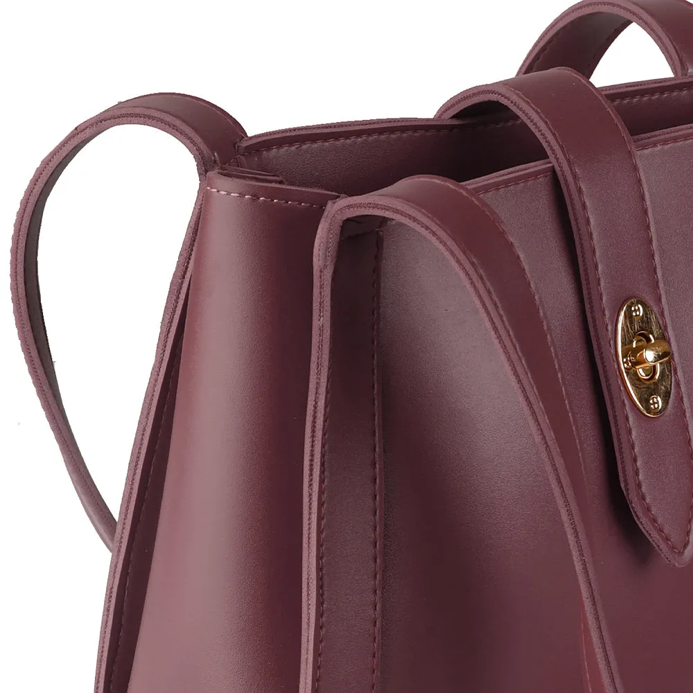 MIA MAROON HANDBAG