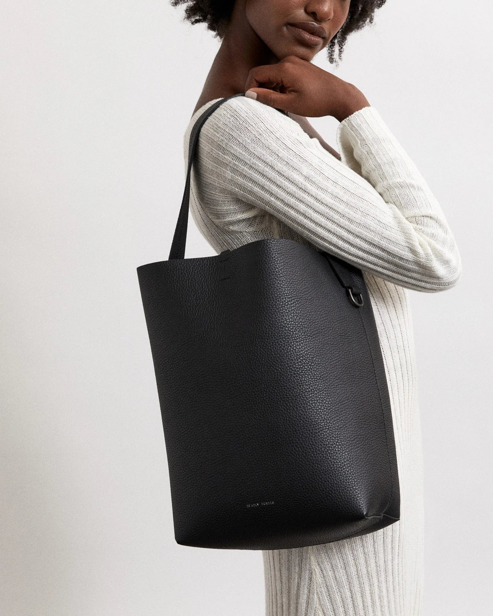 Mr Bellboy Tote Grained, Black/Gunmetal