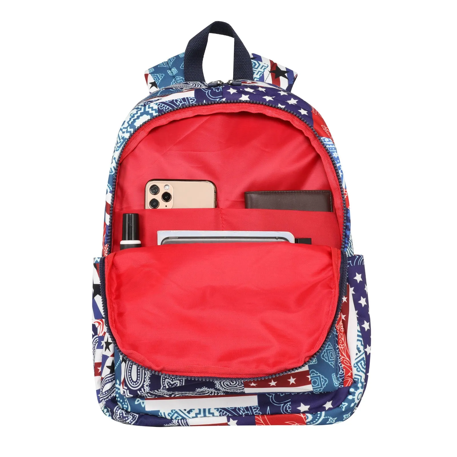 MWB-1002 Montana West Starts Stripes Paisley Print Backpack