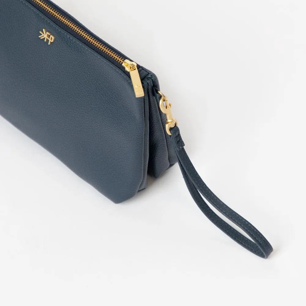 Navy Classic Clutch