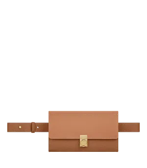 Numéro Sept Belt -  Textured Duo Camel