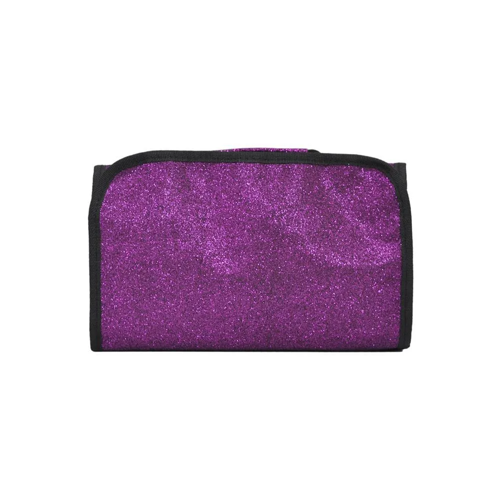 Purple Glitter NGIL Traveling Toiletry Bag