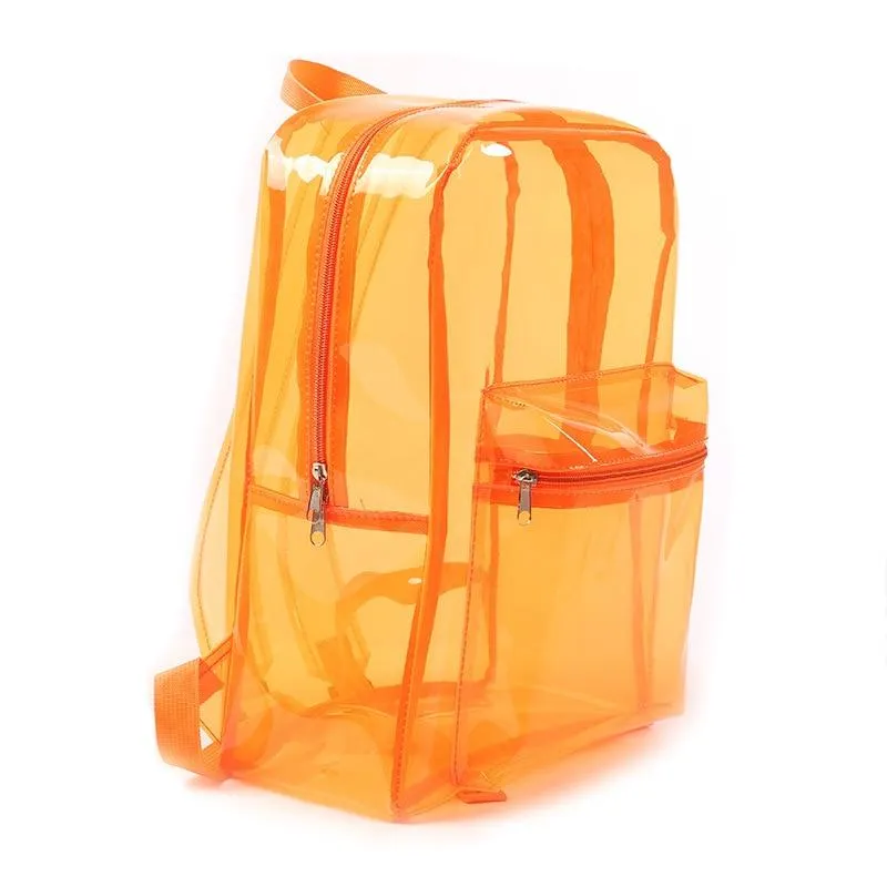 PVC Transparent School Backpack for Teenagers