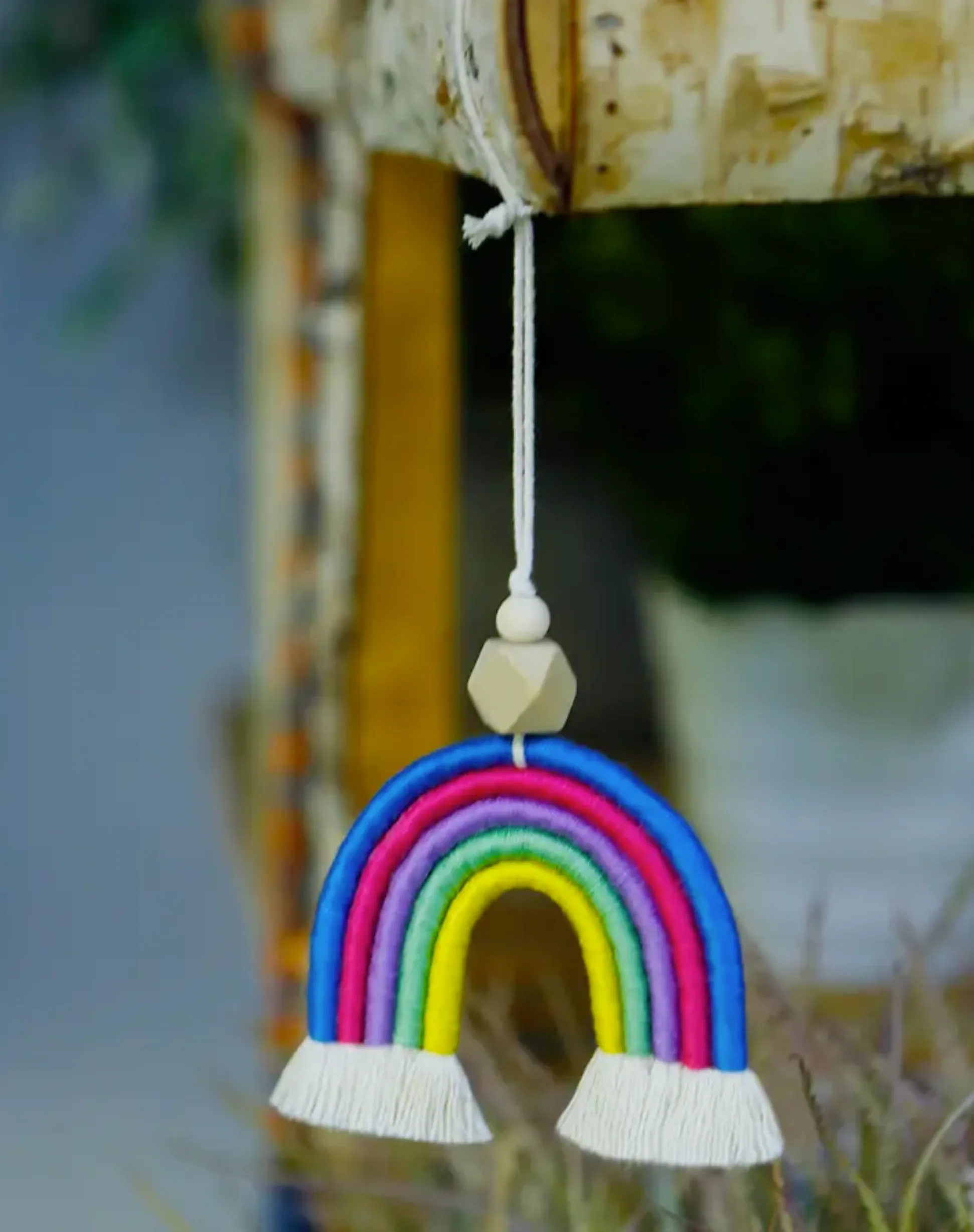 Rainbow Car Pendant Diffuser | Bright Blue