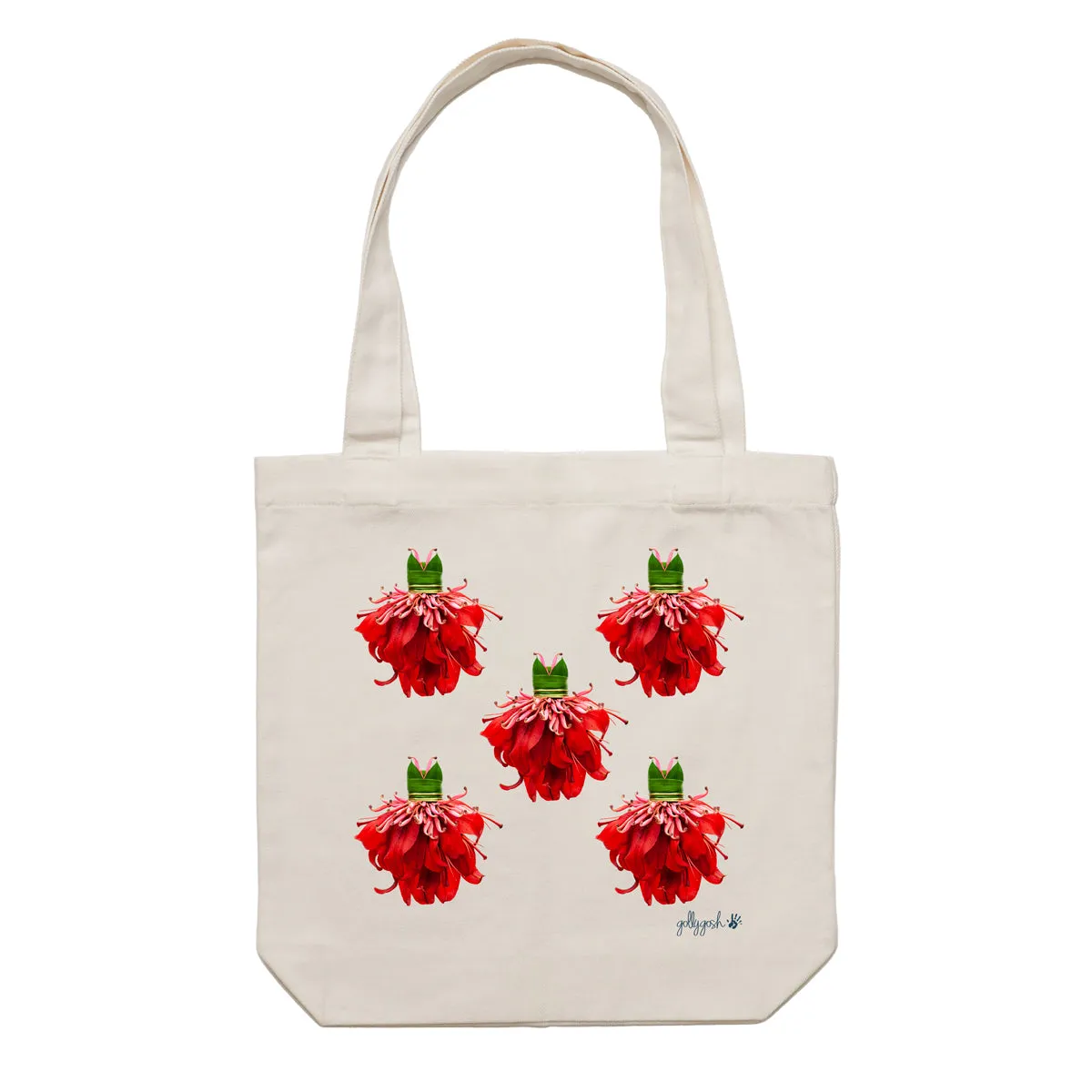 Red Lily Dresses Tote Bag