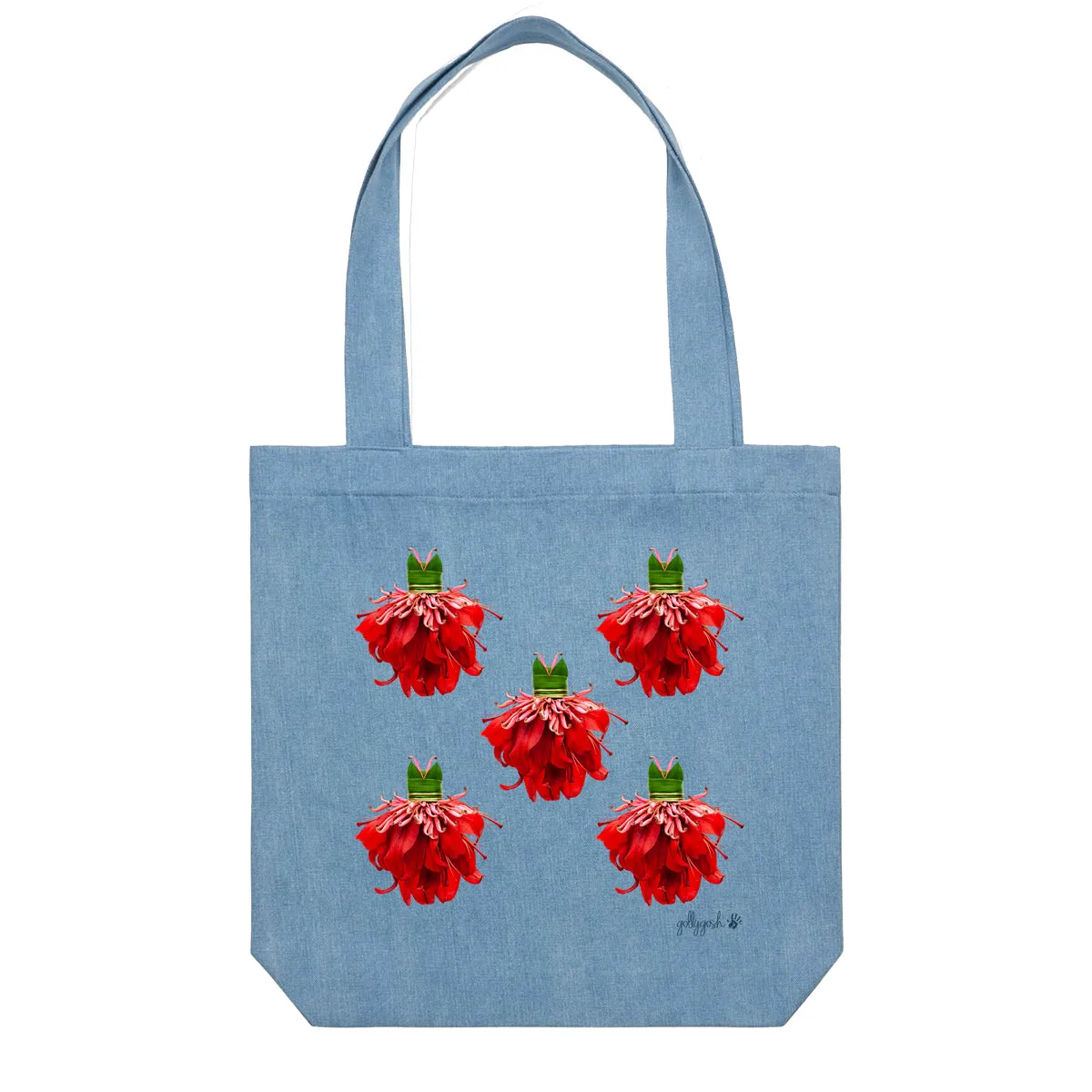 Red Lily Dresses Tote Bag