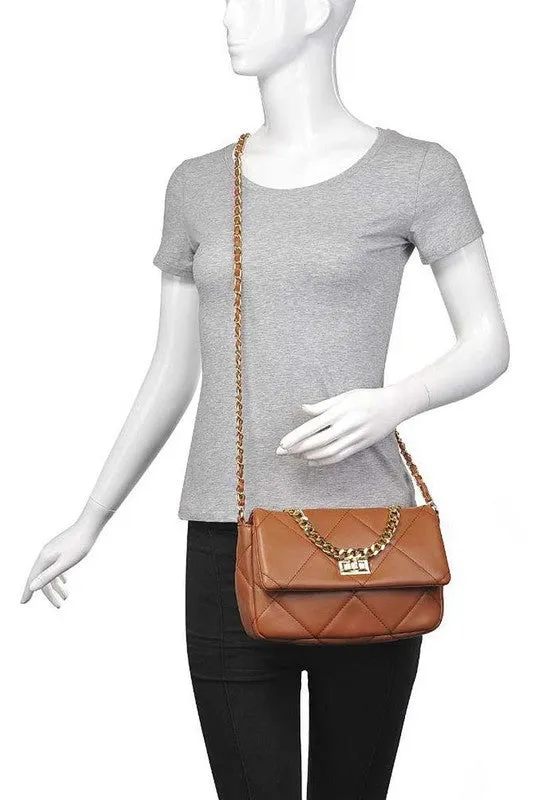 Rosetta Crossbody Bag in Beige