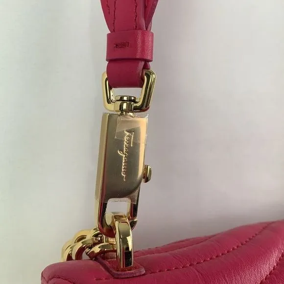 SalvatoreFerragamo NIB lexi pink crossbody bag