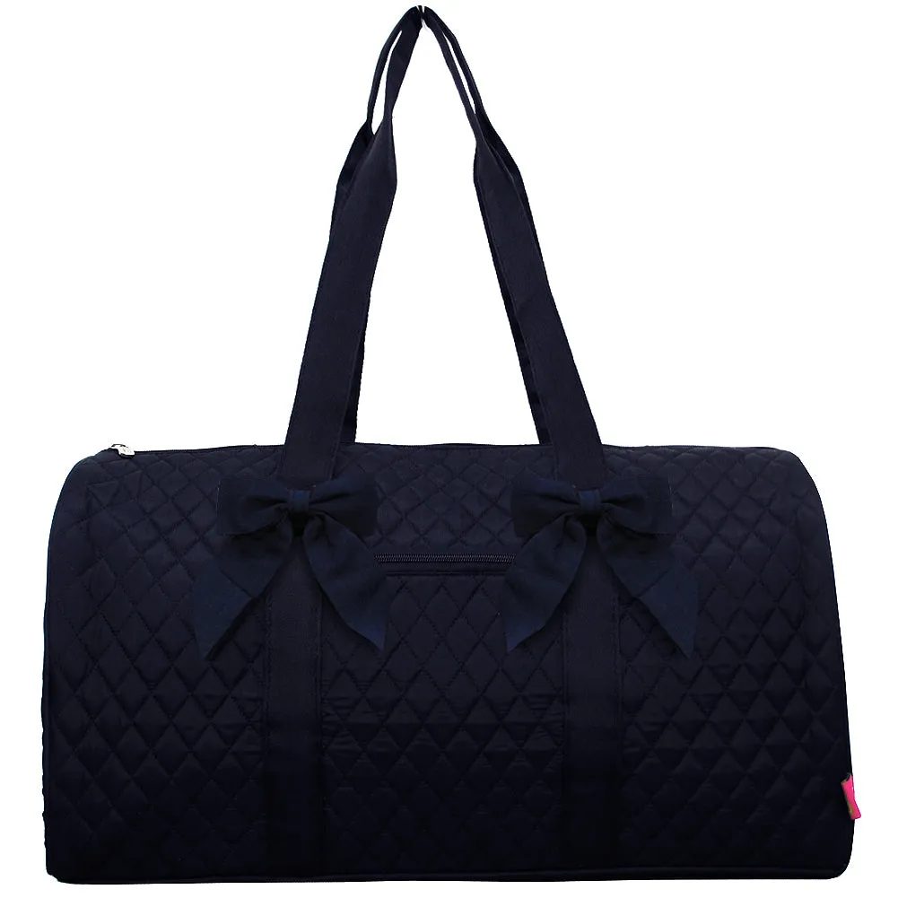 Solid Navy NGIL Quilted Large Duffle Bag