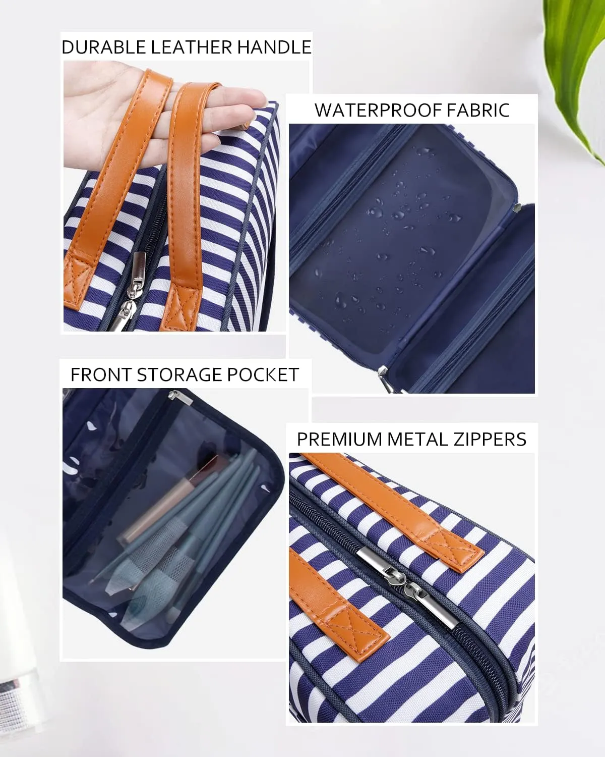 Spring Large Waterproof Toiletry Bag for Women