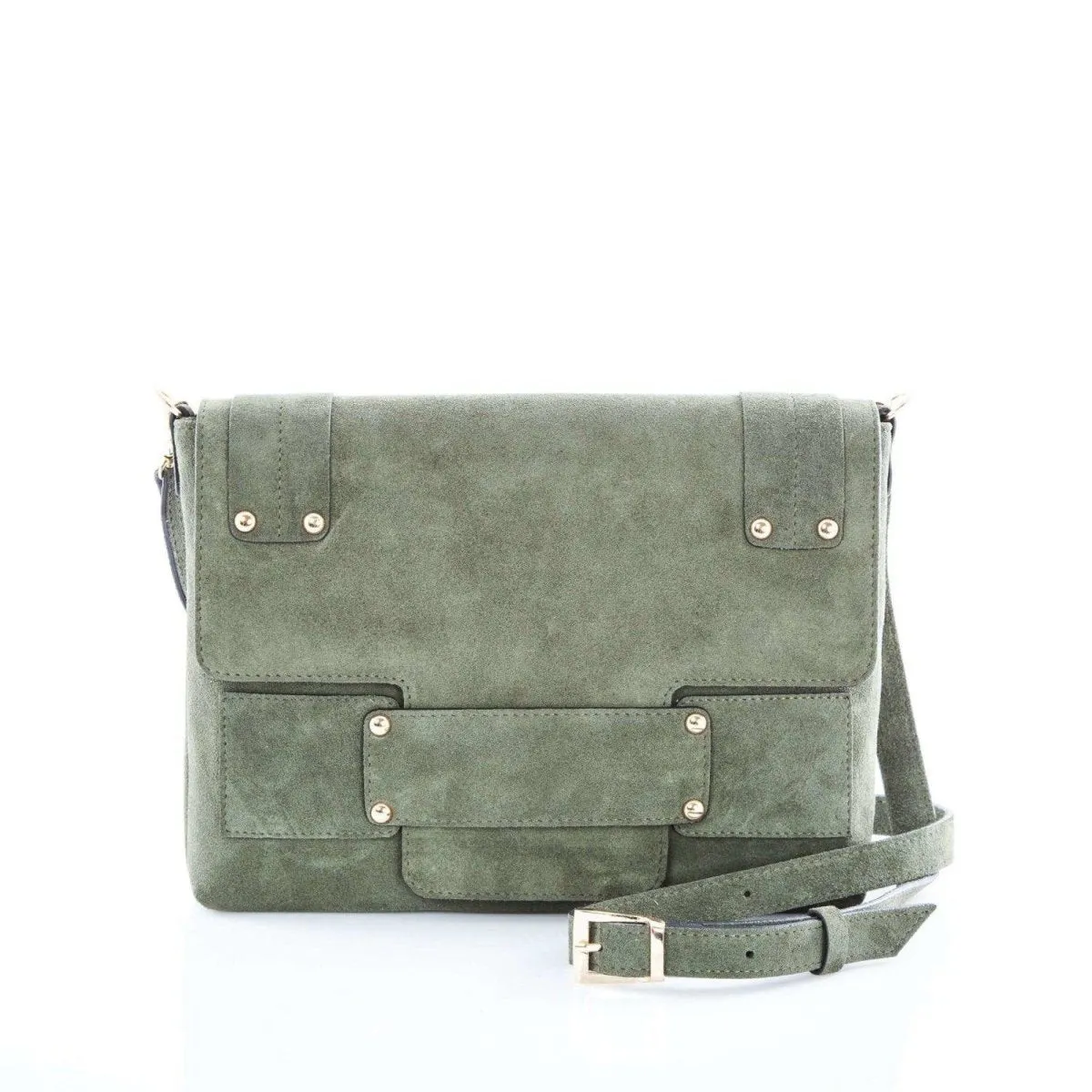 Suede Leather Cross Body / Clutch Bag