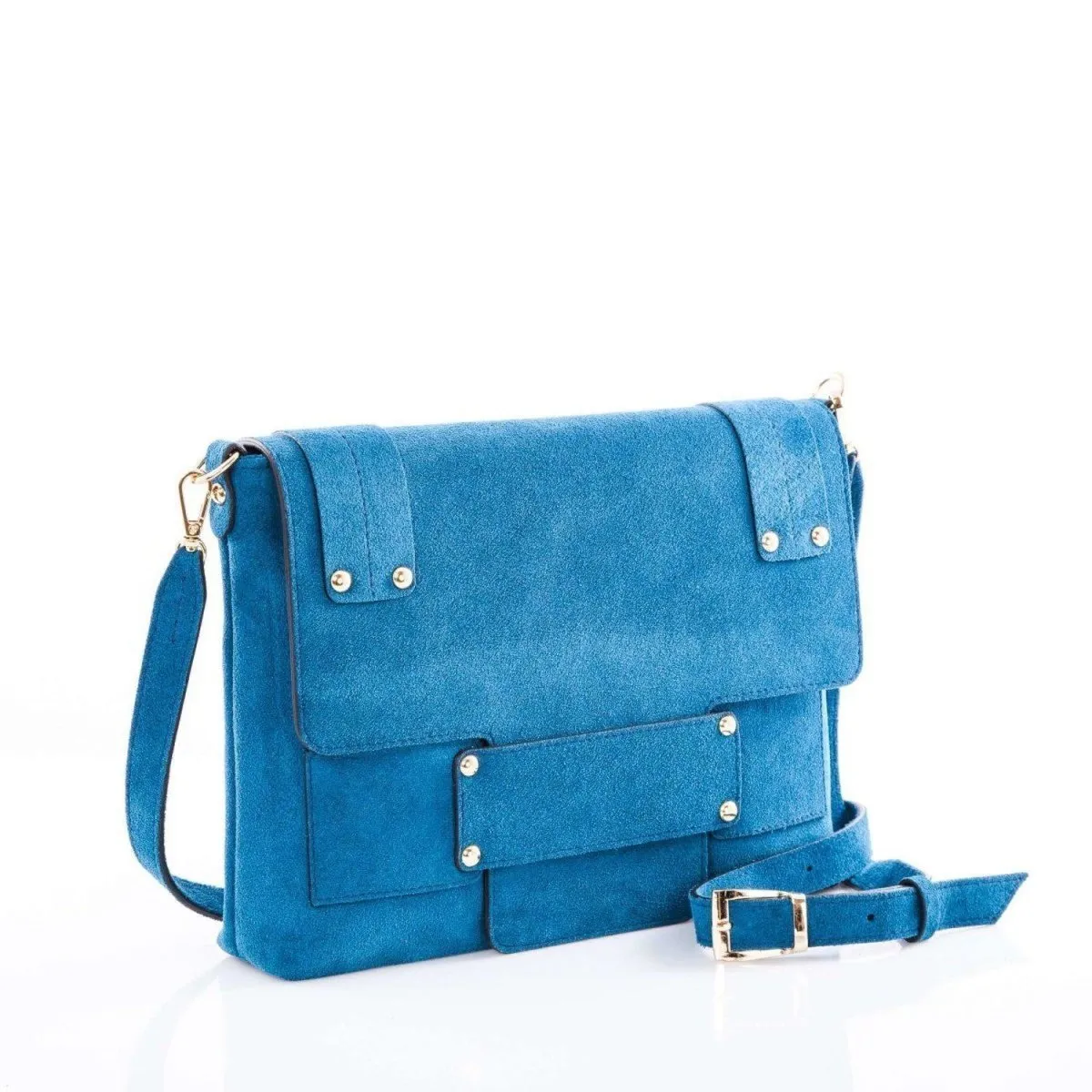 Suede Leather Cross Body / Clutch Bag