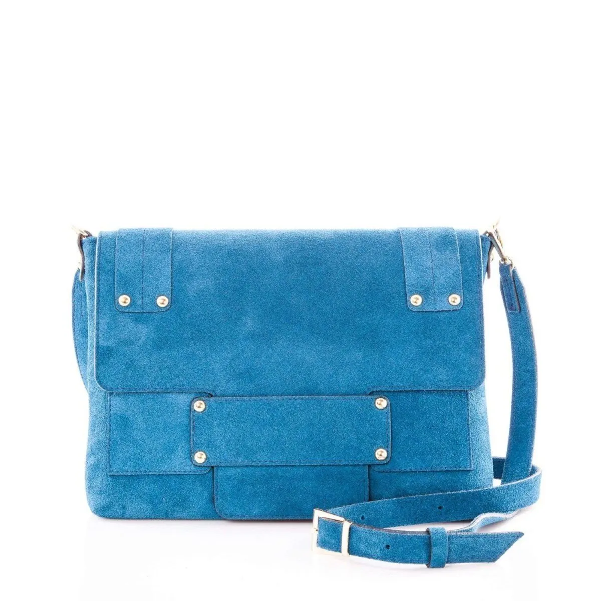 Suede Leather Cross Body / Clutch Bag