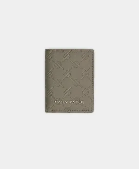 Taupe Grey Kidis Monogram Wallet