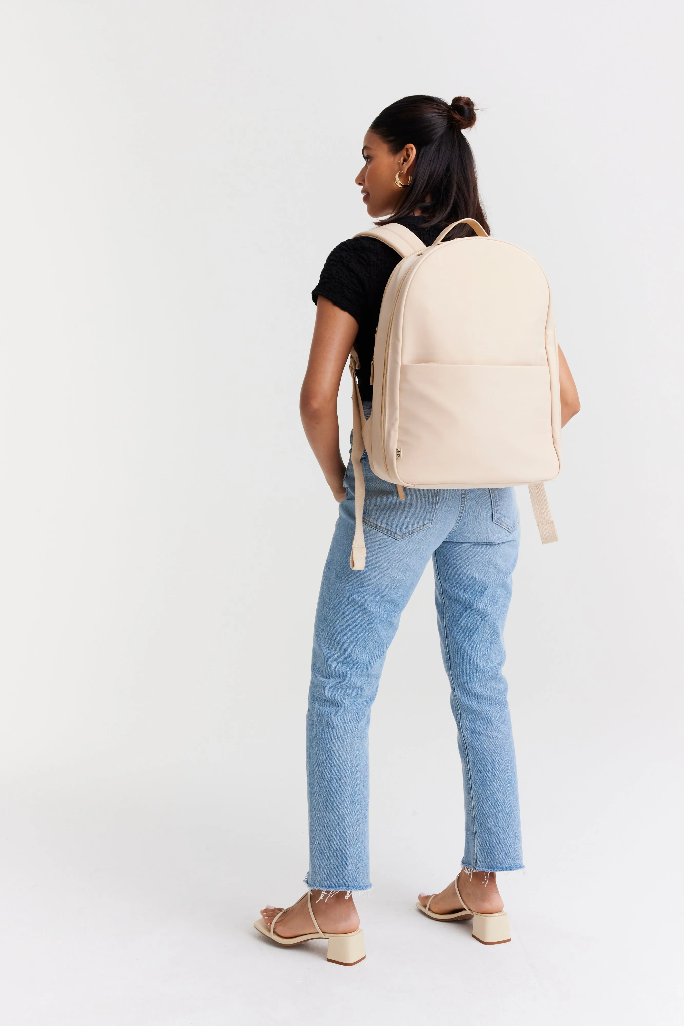 The Commuter Backpack in Beige