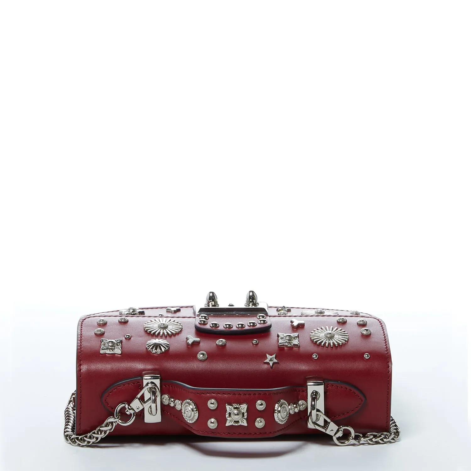 The Hollywood Small Leather Bag Burgundy