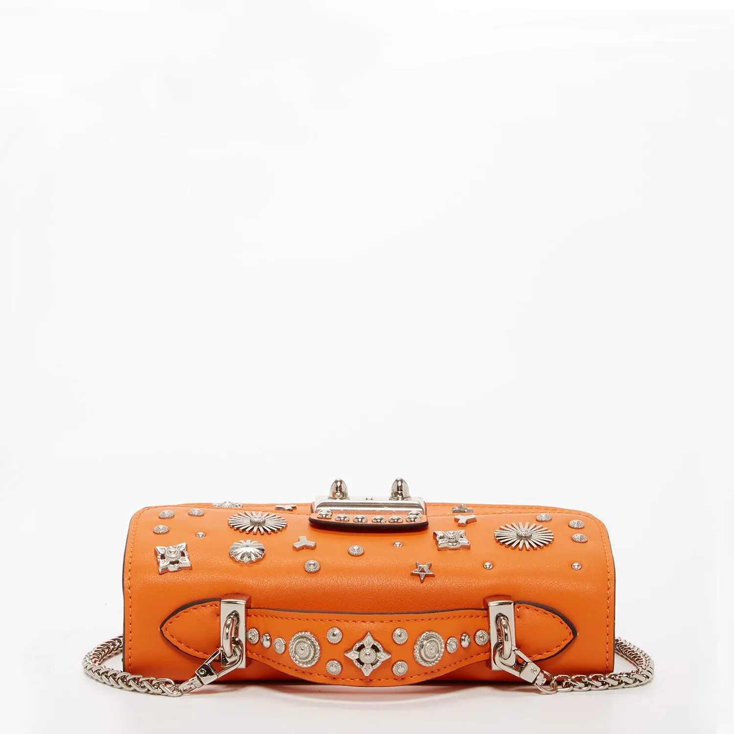 The Hollywood Small Leather Bag Orange