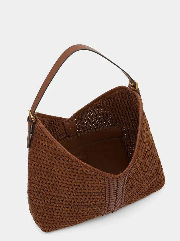 The Neeson Tassel Hobo in Cedar Suede