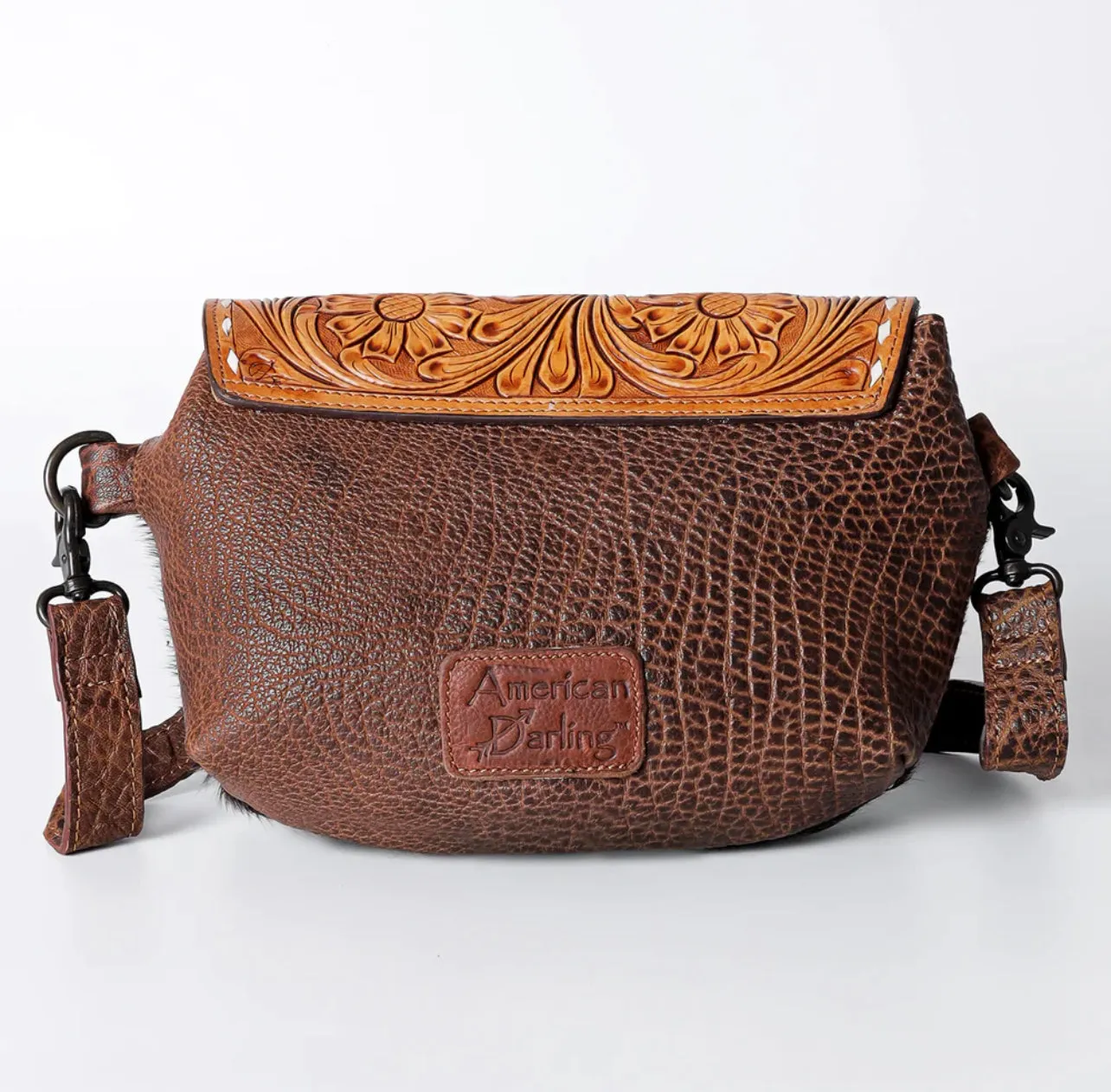 Tooled Cowhide Bag by American Darling