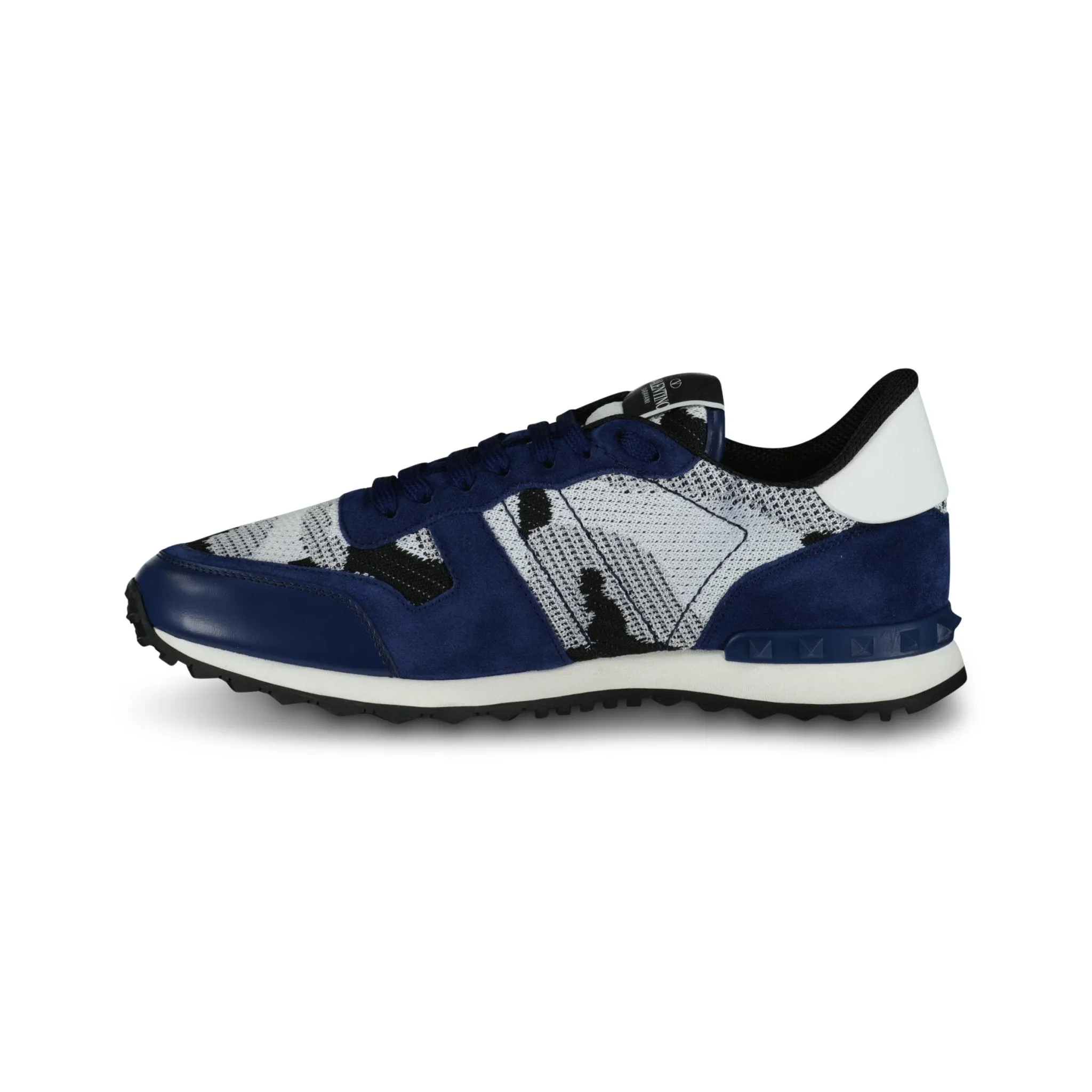 VALENTINO  MESH ROCKRUNNER TRAINERS DARK BLUE