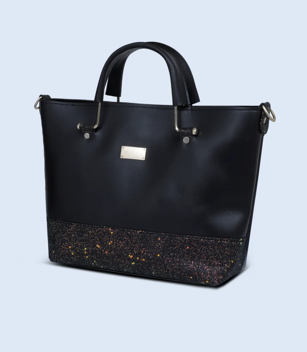 WB2607-BLACK-Women Trendy Bag